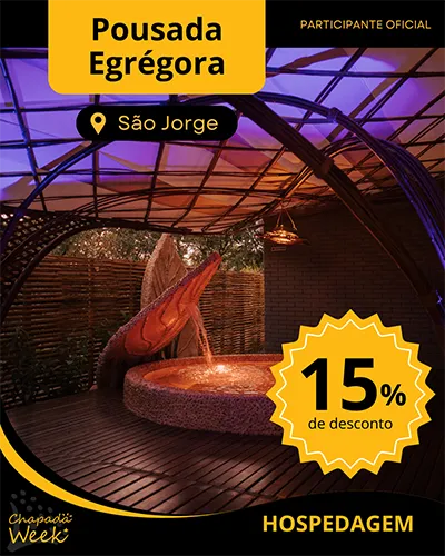 Pousada Egrégora em São Jorge esta com 15% de desconto no Chapada Week 2025