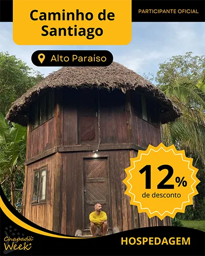 Pousada Caminho de Santiago com 12% de desconto no Chapada Week 2025