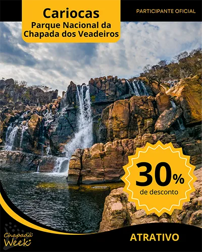 Parque Nacional da Chapada dos Veadeiros está com 30% de desconto no Chapada Week