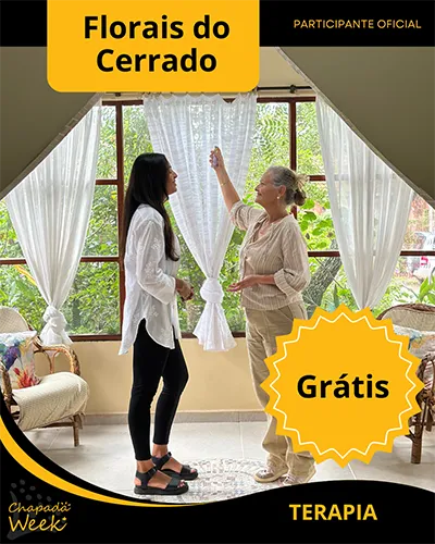 Terapia de Banho de Cristais grátis no Chapada Week