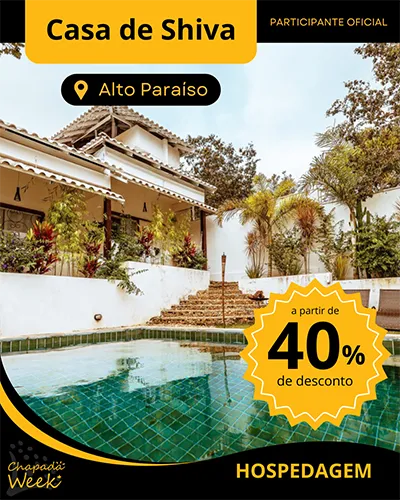 Pousada Casa de Shiva com 40% de desconto no Chapada Week 2025