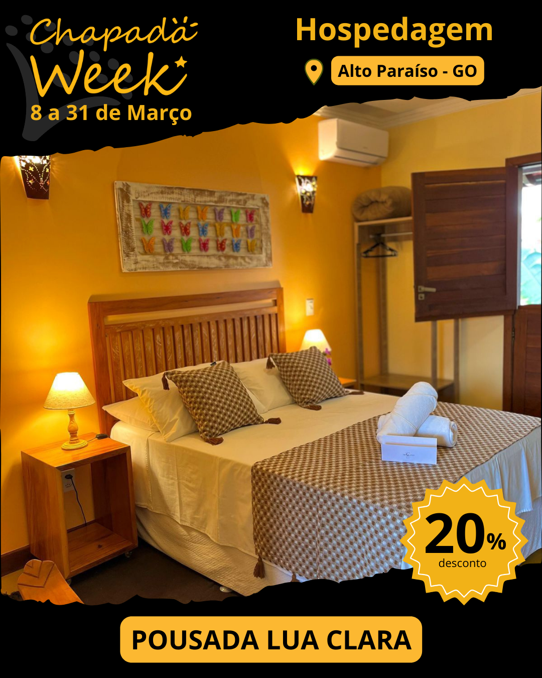 Pousada Lua Clara ta com 20% de desconto em março de 2026