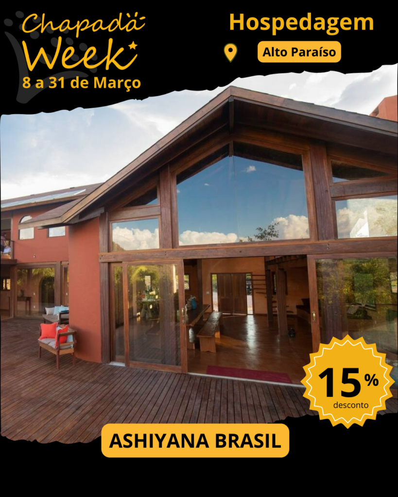 Centro de Retiros de Yoga, um santuário de tranquilidade a apenas 2,5 km do centro de Alto Paraíso, em uma região cercada por uma natureza exuberante.