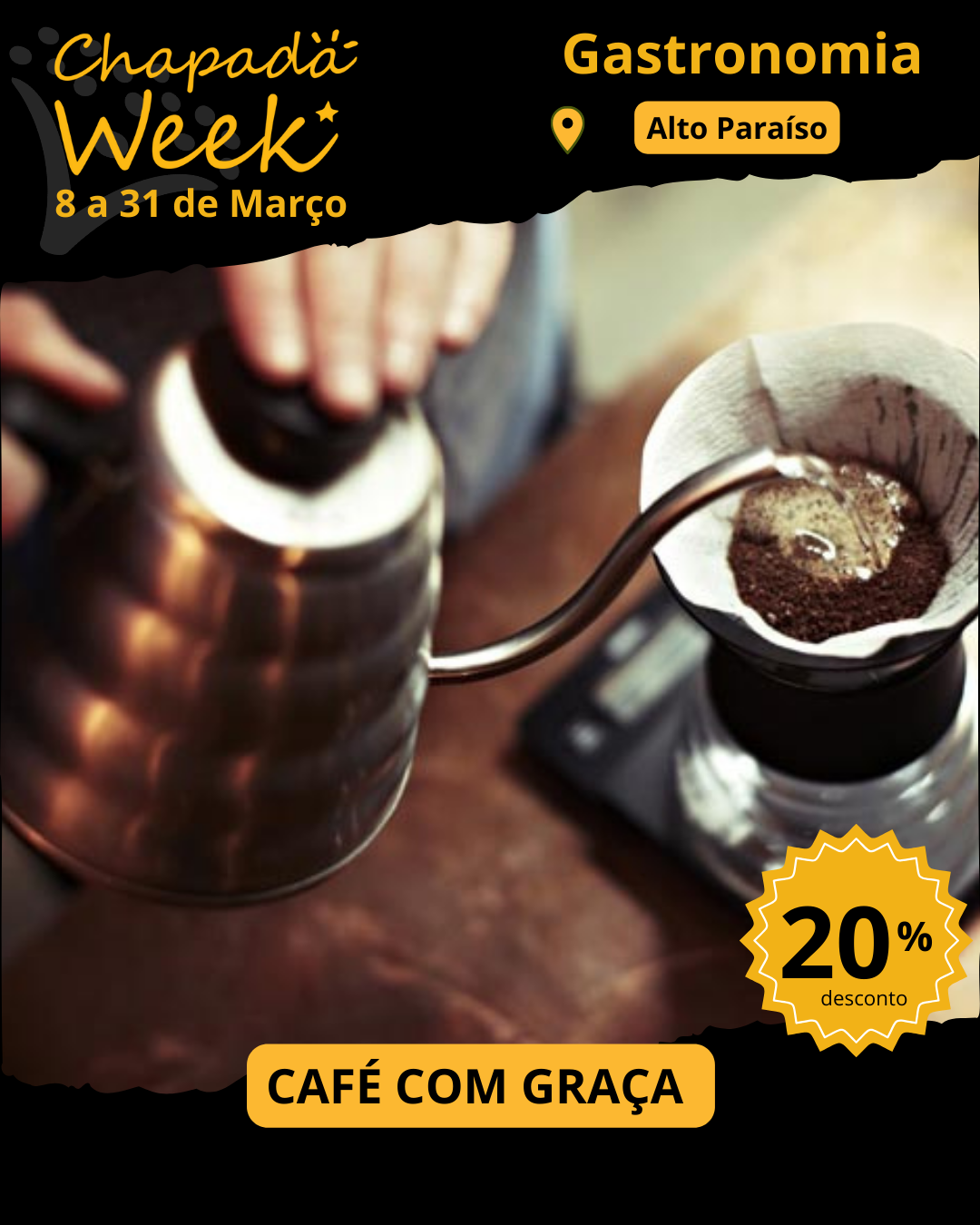 Venha experimentar os sabores de café do Café com Graça em Alto Paraíso - Chapada dos Veadeiros