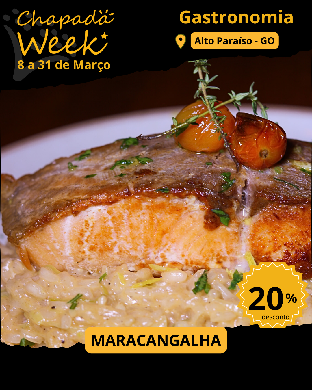 onde comer no chapada week