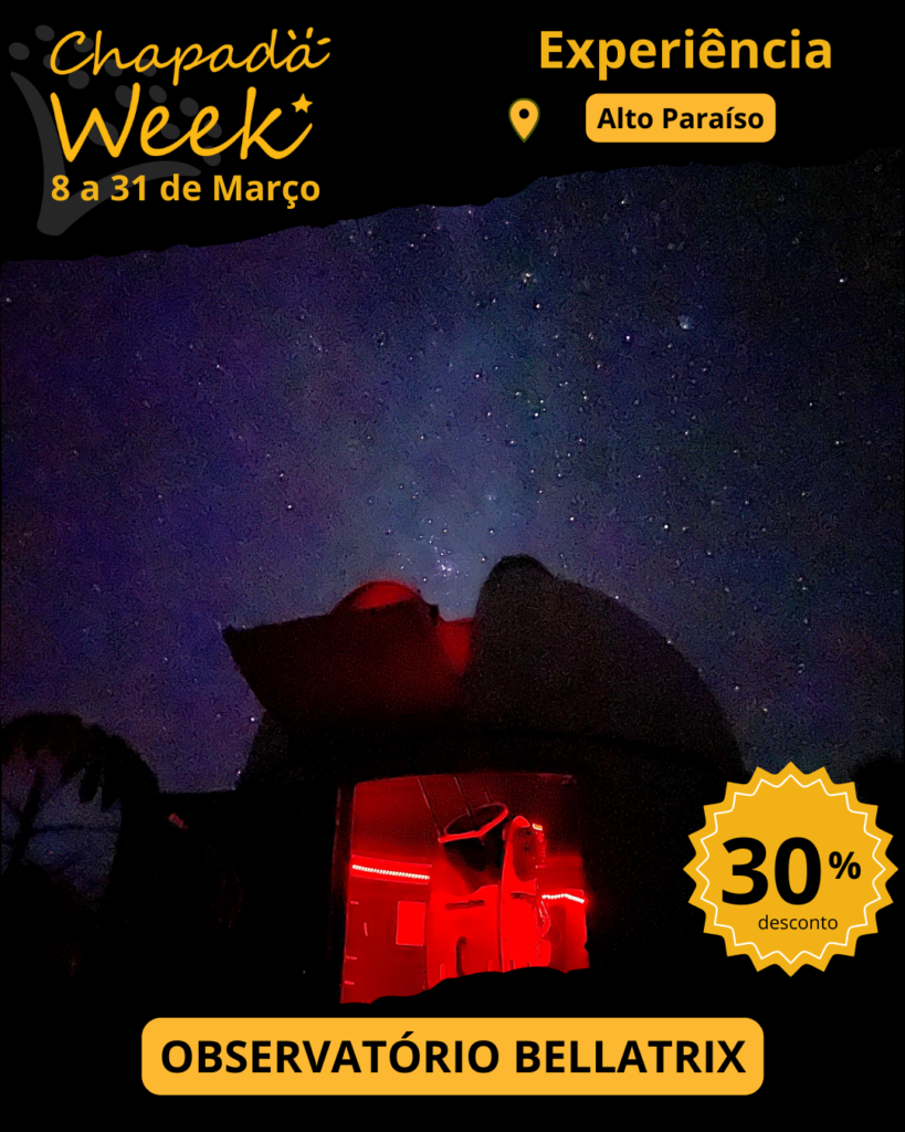 Viva a experiência de apreciar o céu mais bonito do Brasil.