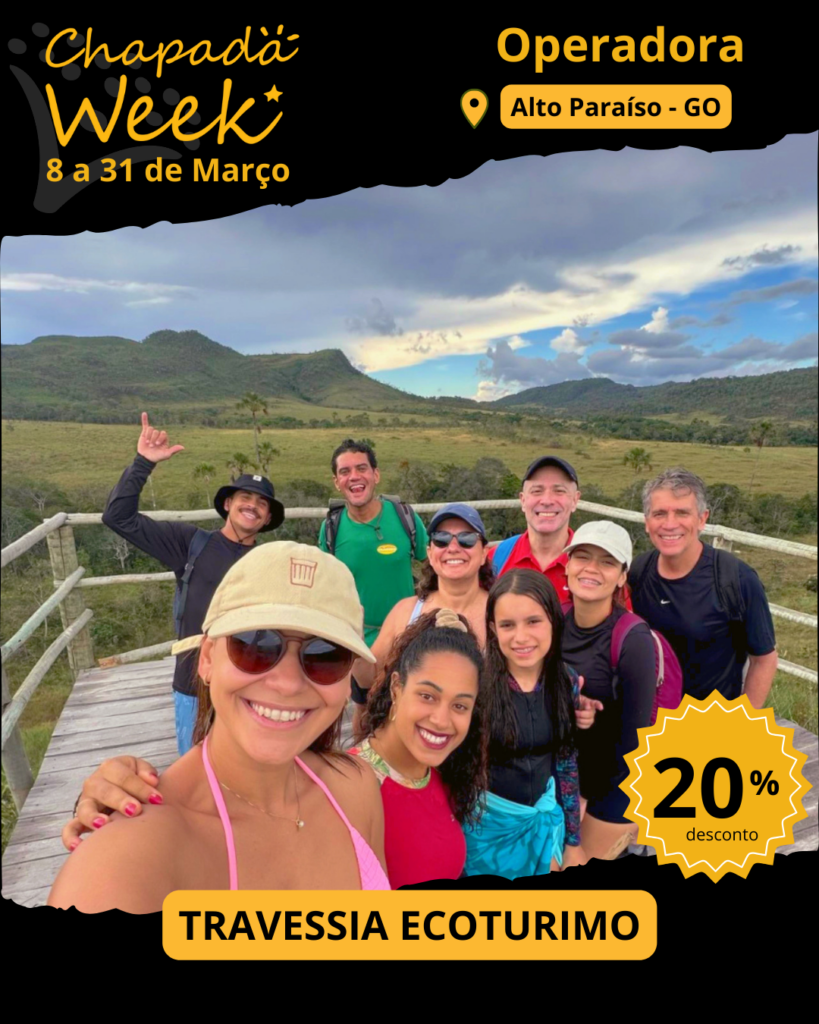 Travessia Ecoturismo é a principal agência de turismo da Chapada dos Veadeiros
